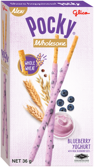 Pocky, Wholesome, Glico, Singapore, Blueberry, Yogurt